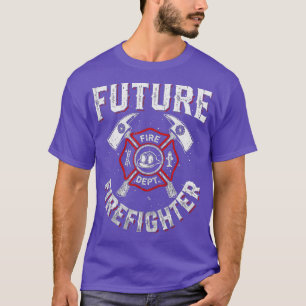 Künftige Feuerwehrmänner Frauen dünnen rote Linie T-Shirt