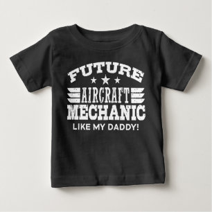 Künftige Flugzeugmechanik wie mein Vater Baby T-shirt