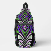 Künftige Formen Leuchttotem Neon Graffiti 25 Crossbody Bag (Vorderseite)