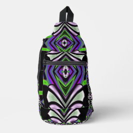 Künftige Formen Leuchttotem Neon Graffiti 25 Crossbody Bag