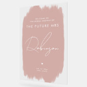 KÜNFTIGE FRAU Brautparty Begrüßung Dusty Blush Acrylschild (Winkel)