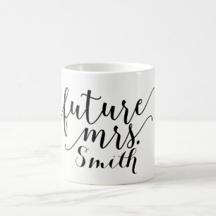 KÜNFTIGE FRAU. Individuelle Name Personalisiert Kaffeetasse