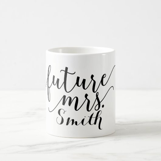 KÜNFTIGE FRAU. Individuelle Name Personalisiert Kaffeetasse (Mittel)