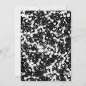 KÜNFTIGE FRAU. Silver Black Bridal Dusche Einladun Einladung (Rückseite)