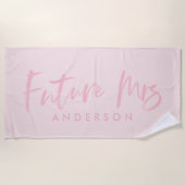 KÜNFTIGE FRAU.. Verlobung Strandtuch (Vorderseite)