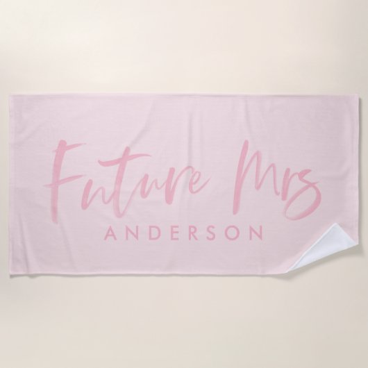 KÜNFTIGE FRAU.. Verlobung Strandtuch (Vorderseite)