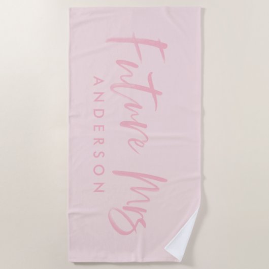 KÜNFTIGE FRAU.. Verlobung Strandtuch (Vorderseite)