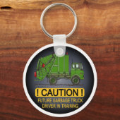 Künftige Garbour Truck Green Driver Key Chain Schlüsselanhänger (Vorderseite)