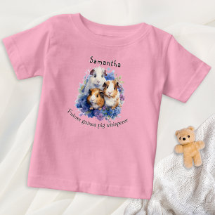 Künftige Guinea Schwänze Wasserfarbene Haustiere T Baby T-shirt