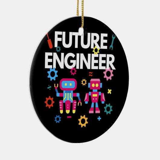 Künftige Ingenieur Kostüme Niedliche Robotik Keramik Ornament (Rechts)