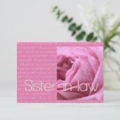 Künftige Justizministerin - Bridesmaid Einladung (Stehend Vorderseite)