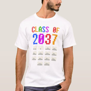 Künftige KLASSE 2037 Kindergarten-Karo T-Shirt
