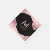 Künftige Krankenwagen Skriptsignatur Rosa Gold Abs Serviette (Ecke)