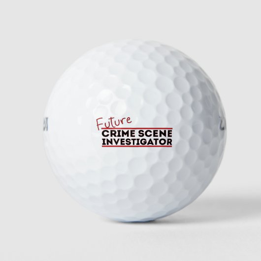 Künftige Kriminalitätsforschung Golfball (Vorderseite)