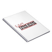 Künftige Kriminalitätsforschung Notizblock (Rechte Seite)