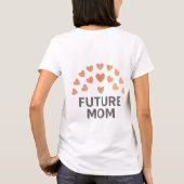 Künftige Mama Frauen/Mädchen T - Shirt (Rückseite)