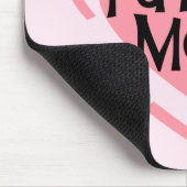 Künftige Mama Rosa Herzklappen und Geschenke Mousepad (Ecke)