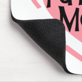 Künftige Mama Rosa Herzklappen und Geschenke Mousepad (Ecke)