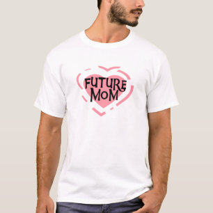 Künftige Mama Rosa Herzklappen und Geschenke T-Shirt