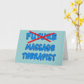 Künftige MASSAGE-THERAPIE nicht mehr Karte (Gelbe Blume)