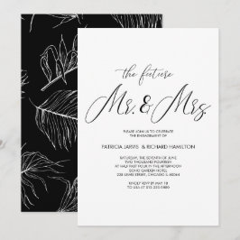 Künftige Mr. & Mrs. Engagement Party Chic Script Einladung