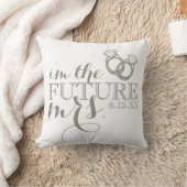 Künftige MRS. Bride-to-be-Diamond-Verlobung Kissen (Decke)