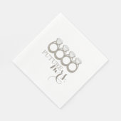 Künftige MRS. Bride-to-be-Diamond-Verlobung Serviette (Ecke)