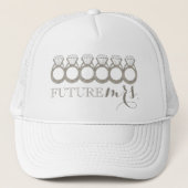 Künftige MRS. Bride-to-be-Diamond-Verlobung Truckerkappe (Vorderseite)