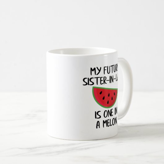 Künftige neue Schwester für Brautparty Kaffeetasse (VorderseiteRechts)