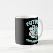 Künftige Neurochirurg-Hirn-Operation Neurosci Kaffeetasse (VorderseiteRechts)