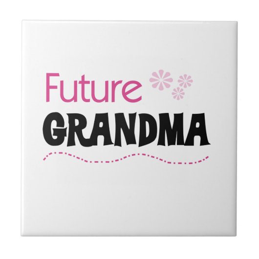 Künftige Oma-Geschenke Fliese (Vorderseite)