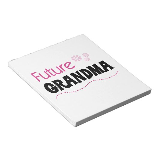 Künftige Oma-Geschenke Notizblock (angewinkelt)