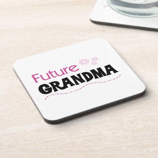 Künftige Oma-Geschenke Untersetzer (Linke Seite)