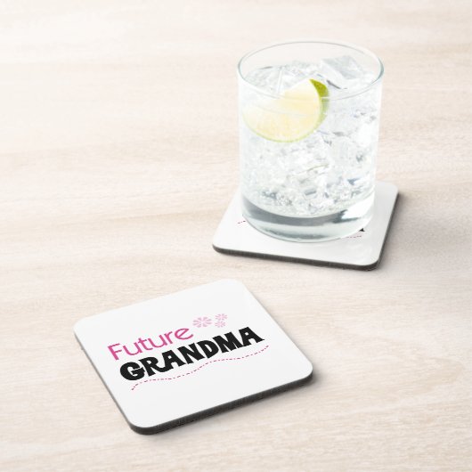 Künftige Oma-Geschenke Untersetzer (Rechte Seite)