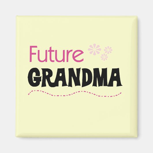 Künftige Oma Tshirts und Geschenke Magnet (Vorne)