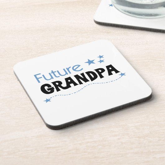 Künftige Opa Tshirts und Geschenke Getränkeuntersetzer (Linke Seite)