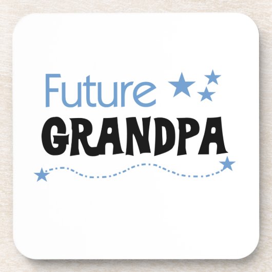Künftige Opa Tshirts und Geschenke Getränkeuntersetzer (Vorderseite)