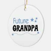 Künftige Opa Tshirts und Geschenke Keramikornament (Links)