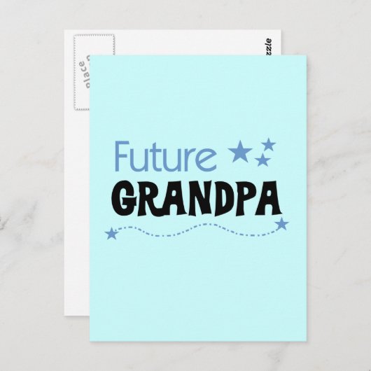 Künftige Opa Tshirts und Geschenke Postkarte (Vorne/Hinten)