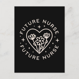 Künftige Pflegebejahungen Blumenziffern Abschluss Postkarte