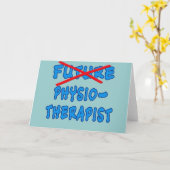 Künftige Physiotherapeutin nicht mehr Karte (Gelbe Blume)