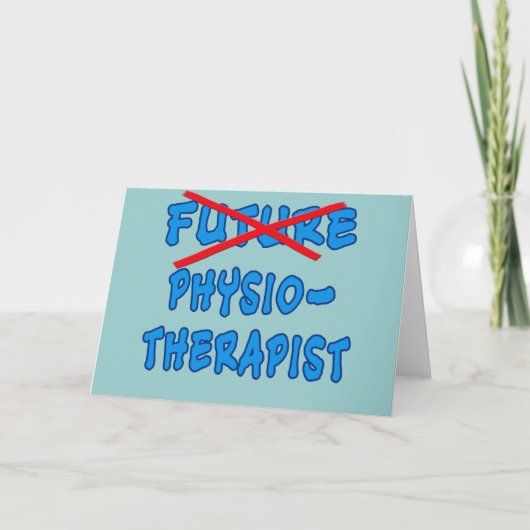 Künftige Physiotherapeutin nicht mehr Karte (Vorderseite)