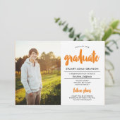 Künftige Pläne 2 Foto Abschluss Einladung (Stehend Vorderseite)