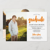 Künftige Pläne 2 Foto Abschluss Einladung (Vorne/Hinten)