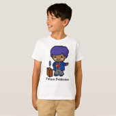 Künftige Politiker/Lautsprecher mit blauem Haar T-Shirt (Vorne ganz)