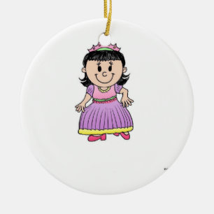 Künftige Prinzessin - Lila Keramikornament