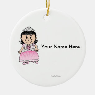 Künftige Prinzessin - Rosa Keramikornament