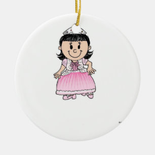 Künftige Prinzessin - Rosa Keramikornament