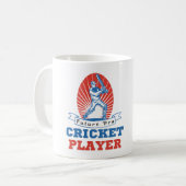 KÜNFTIGE PRO CRICKET PLAYER- CRICKET LOVER KAFFEETASSE (Vorderseite Links)