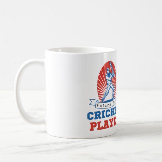 KÜNFTIGE PRO CRICKET PLAYER- CRICKET LOVER KAFFEETASSE (Links)